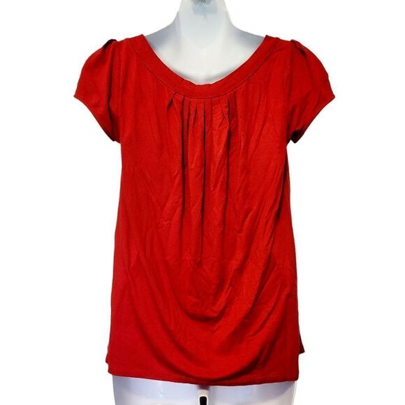 2/$20 Vintage Y2K RW&CO Plain Red Top Blouse Size: XS - Picture 4 of 5